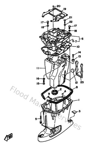 Diagram for Upper Casing