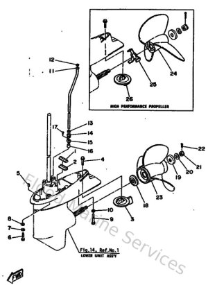 Diagram for Lower Casing & Drive 2