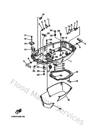 Diagram for Bottom Cowling