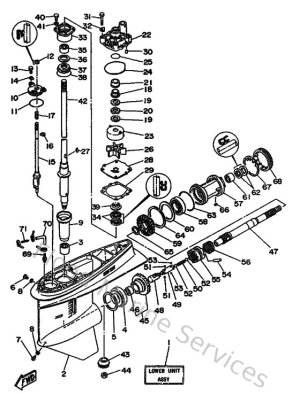 Diagram for Lower Casing & Drive