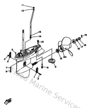 Diagram for Lower Casing & Drive 2