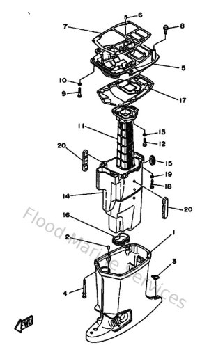 Diagram for Upper Casing