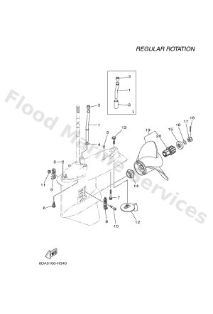 Diagram for LOWER CASING & DRIVE 2