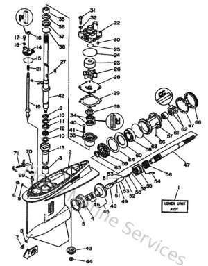 Diagram for Lower Casing & Drive 1