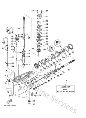 Diagram for Lower Casing. Drive 1