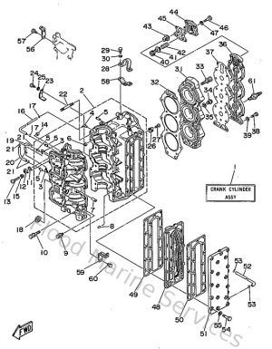 Diagram for Cylinder. Crankcase