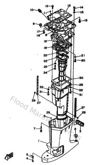 Diagram for Upper Casing
