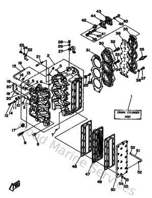Diagram for Cylinder & Crankcase