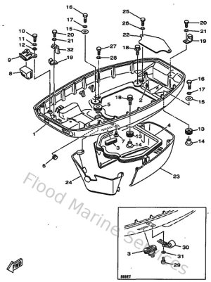 Diagram for Bottom Cowling