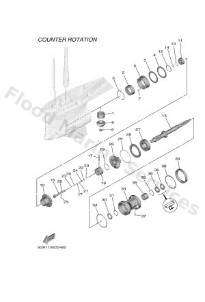 Diagram for LOWER CASING & DRIVE 5