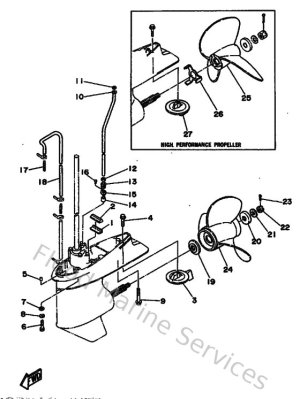 Diagram for Lower Casing & Drive 2