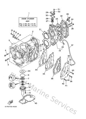 Diagram for Cylinder. Crankcase