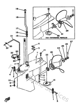 Diagram for Lower Casing & Drive 2