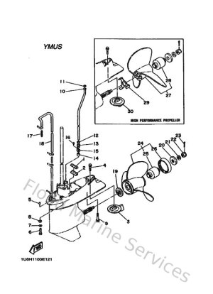 Diagram for Lower Casing & Drive 2 (USA)