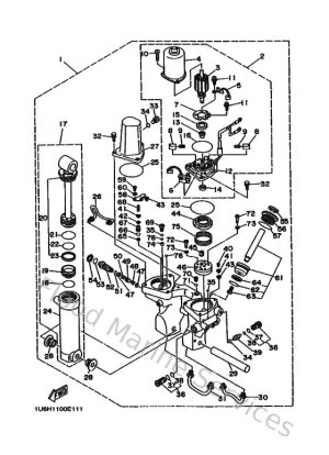 Diagram for Power Trim & Tilt Assy 1