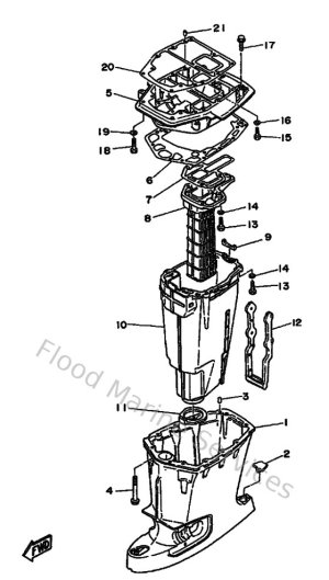 Diagram for Upper Casing