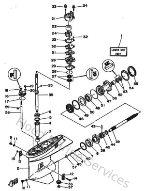 Diagram for Lower Casing & Drive