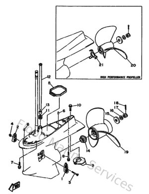 Diagram for Lower Casing & Drive