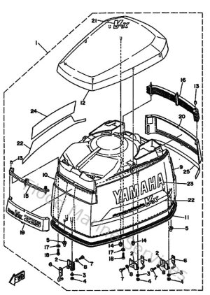 Diagram for Top Cowling