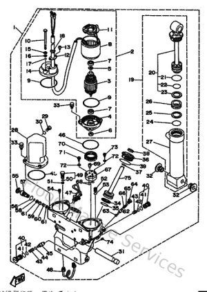 Diagram for Power Trim & Tilt Assy