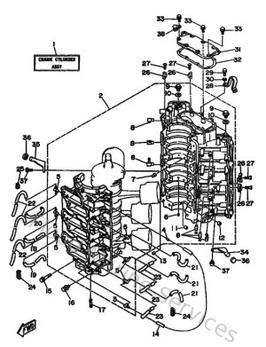 Diagram for Cylinder & Crankcase 1