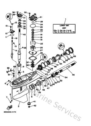Diagram for Lower Casing & Drive 1