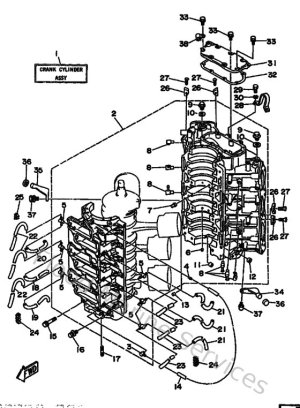 Diagram for Cylinder & Crankcase 1