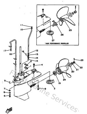 Diagram for Lower Casing & Drive