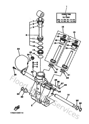 Diagram for Power Trim & Tilt Assy 1