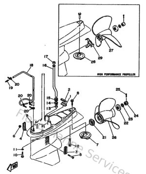 Diagram for Lower Casing & Drive 2