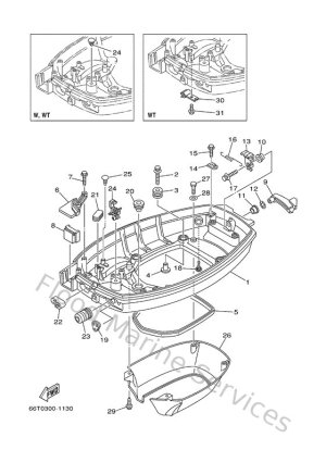 Diagram for Bottom Cowling