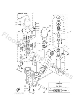 Diagram for POWER TRIM & TILT ASSY 1
