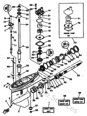 Diagram for Lower Casing & Drive 1