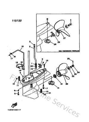 Diagram for Lower Casing & Drive 2