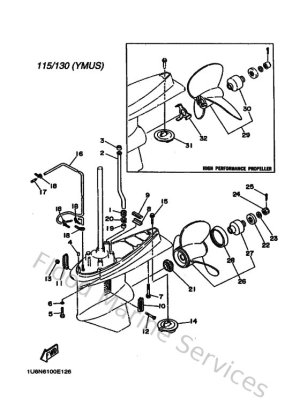 Diagram for Lower Casing & Drive 2 (USA)