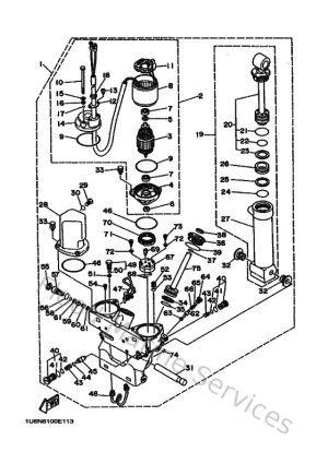 Diagram for Power Trim & Tilt Assy 1