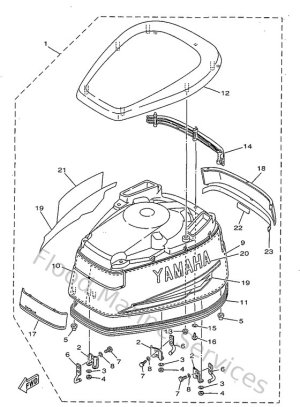 Diagram for Capot Supprieur