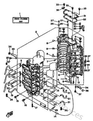 Diagram for Cylinder & Crankcase 1