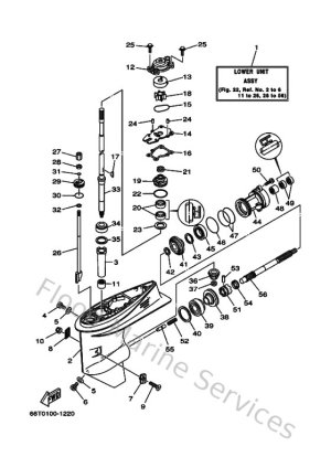 Diagram for Lower Casing & Drive 1