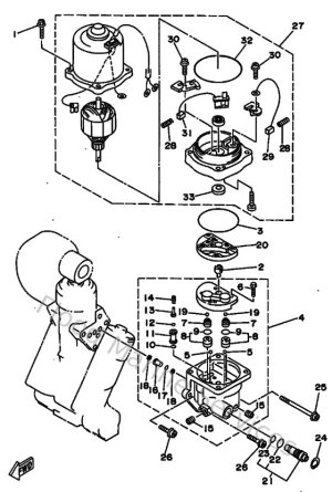 Diagram for Power Trim & Tilt Assy