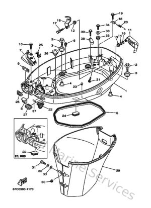 Diagram for Bottom Cowling
