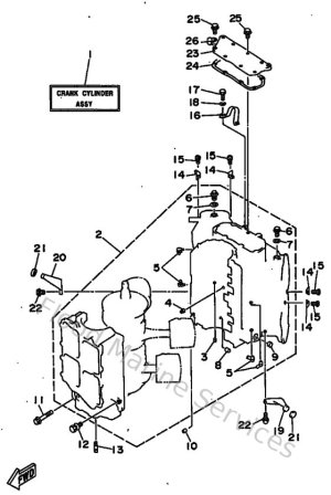 Diagram for Cylinder & Crankcase 1