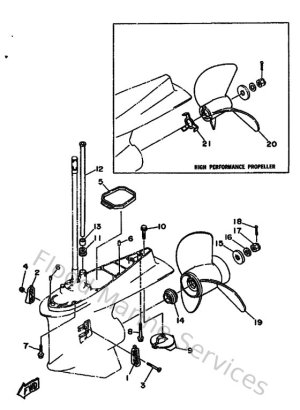 Diagram for Lower Casing & Drive 2