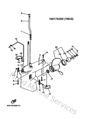 Diagram for Lower Casing & Drive 2 (USA)