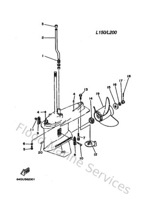 Diagram for Lower Casing & Drive 4