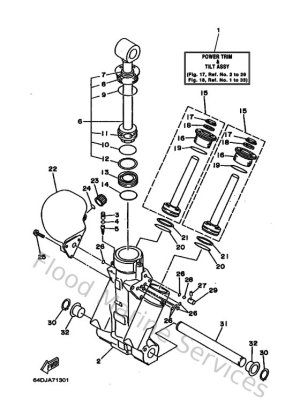 Diagram for Power Trim & Tilt Assy 1