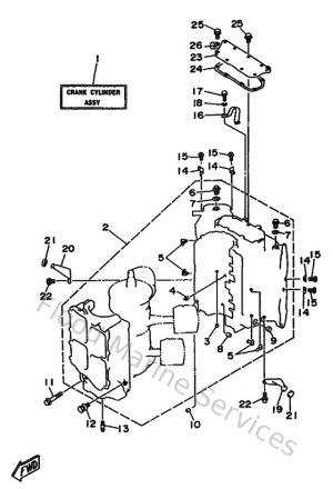 Diagram for Cylinder & Crankcase 1