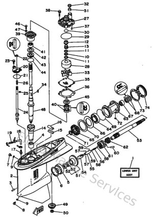 Diagram for Lower Casing & Drive