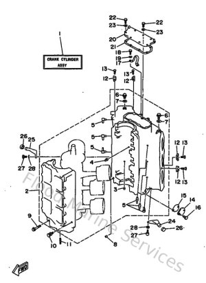 Diagram for Cylinder & Crankcase 1
