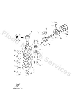 Diagram for CRANKSHAFT & PISTON